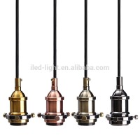 CE Vintage Style Edison Metal Lamp Holder Pendant Light E27 Socket Lamp Base